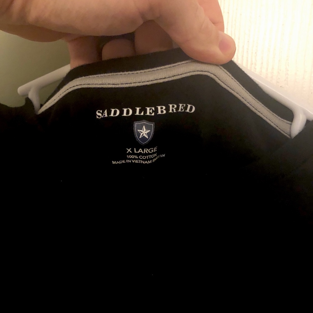 Long sleeve, black, saddlebred t-shirt